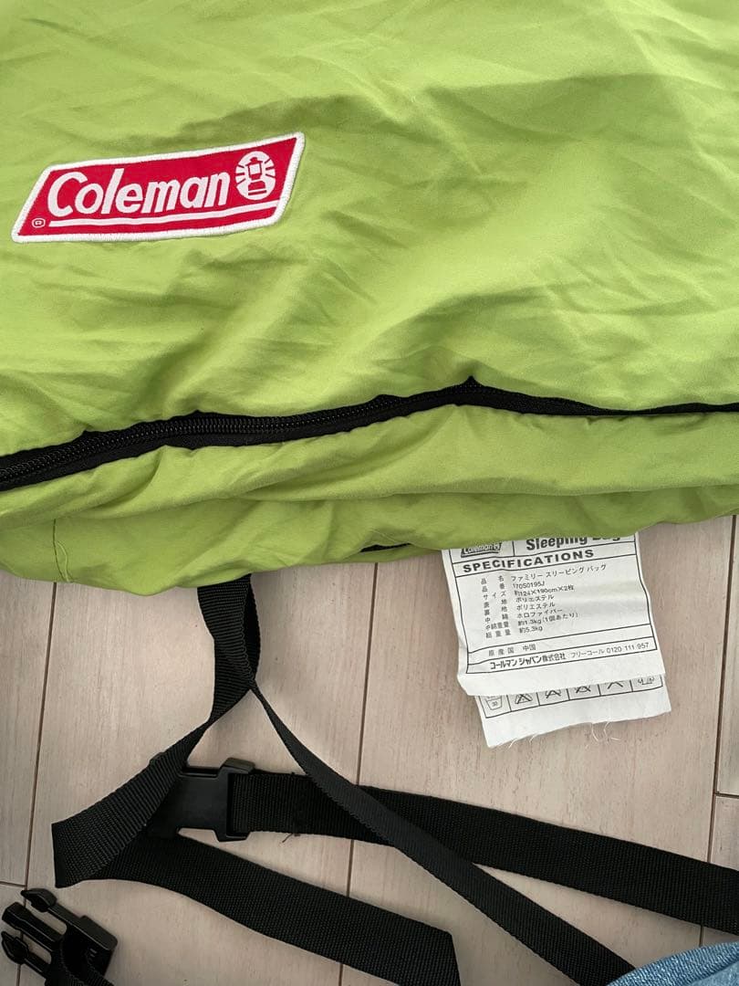 Coleman 緑色寝袋