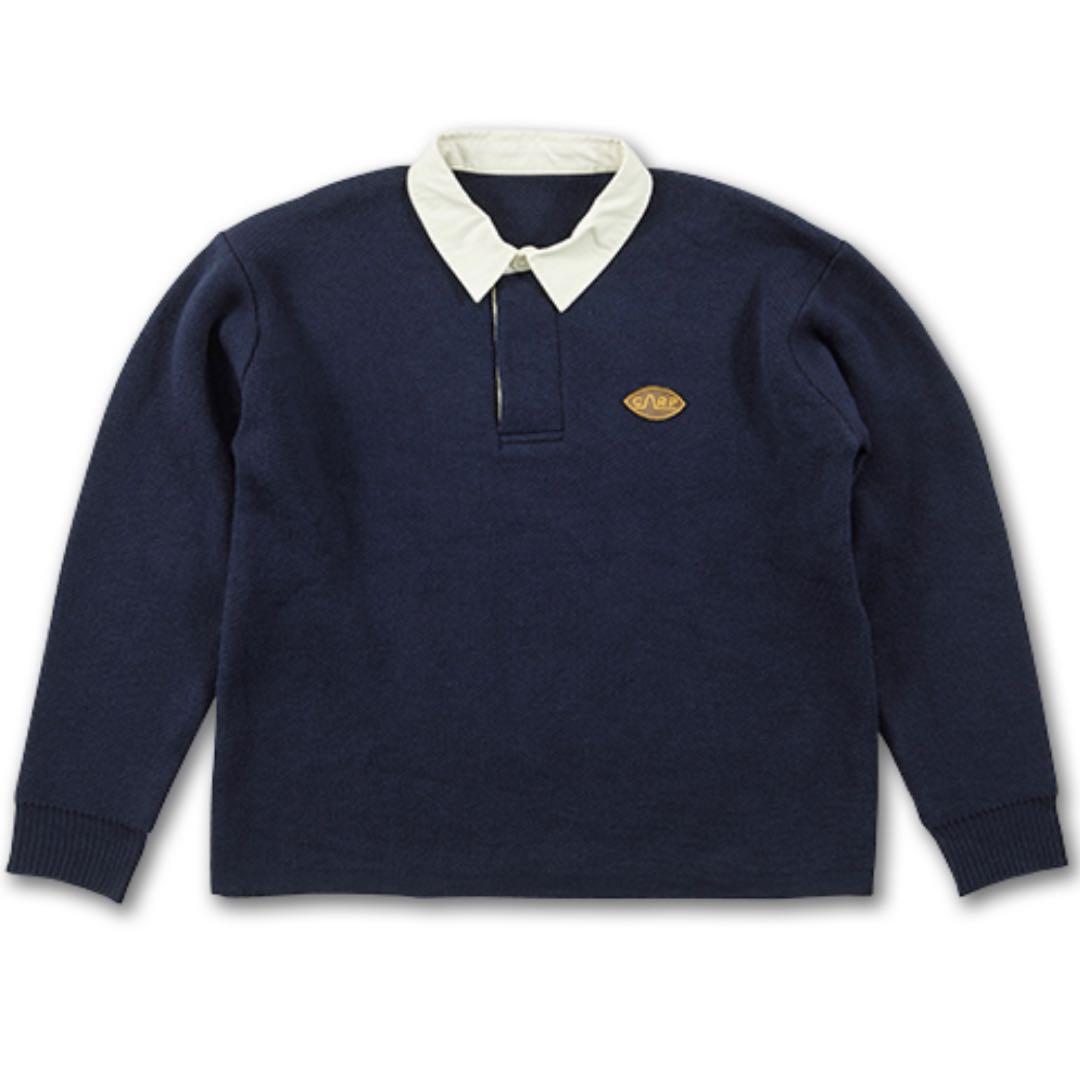 carp ニットラガーシャツ(ネイビー) Mサイズ