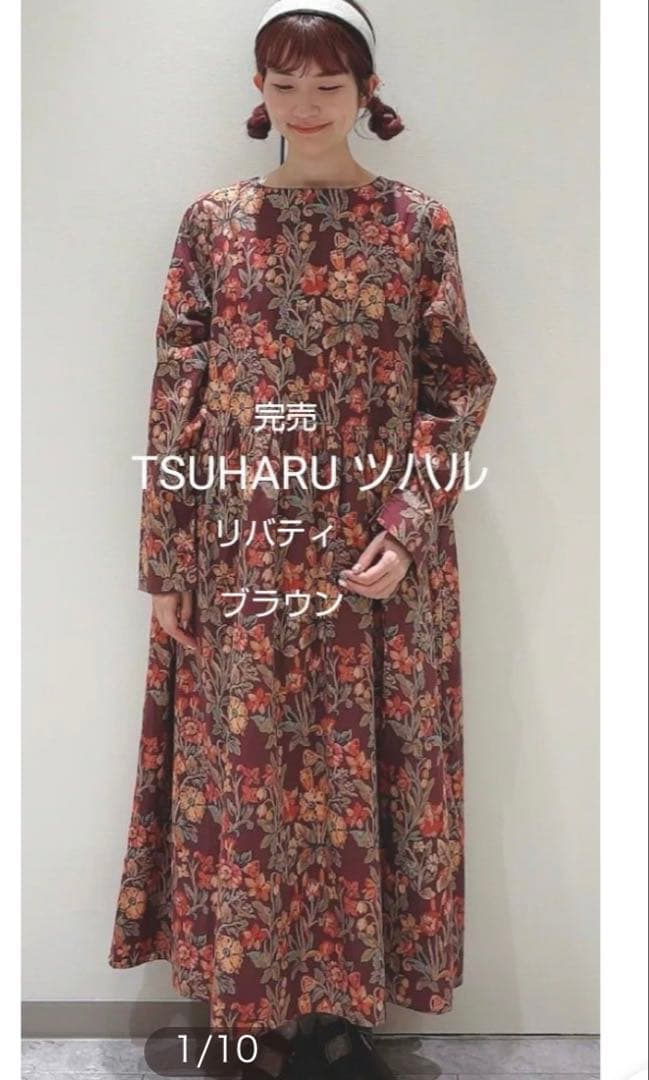 TSUHARU by Samansa Mos2 リバティHESTIA柄ワンピース