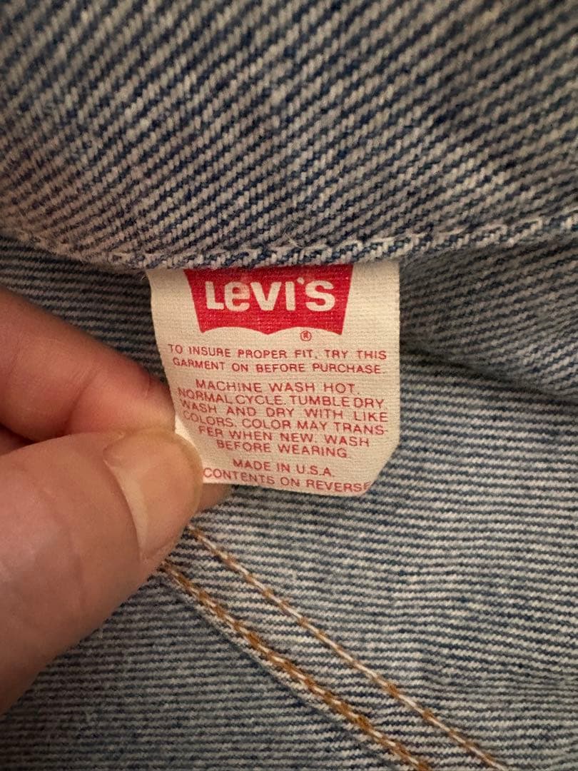 LEVI'S 87年USA製　デニムジャケット　サイズ50