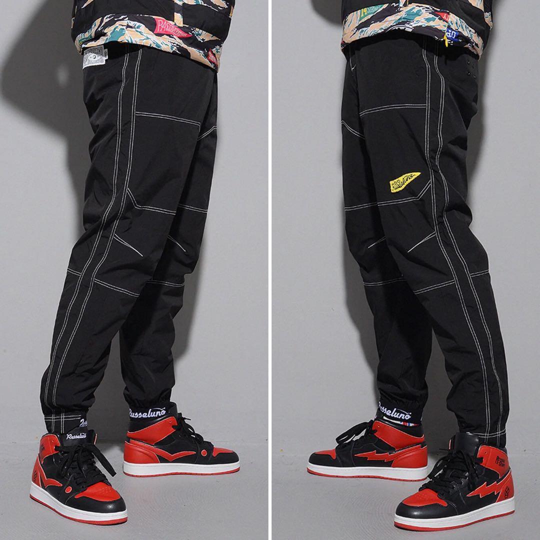 新品 ラッセルノ ゴルフ ウィンド ストップ ロング パンツ ブラック L 5