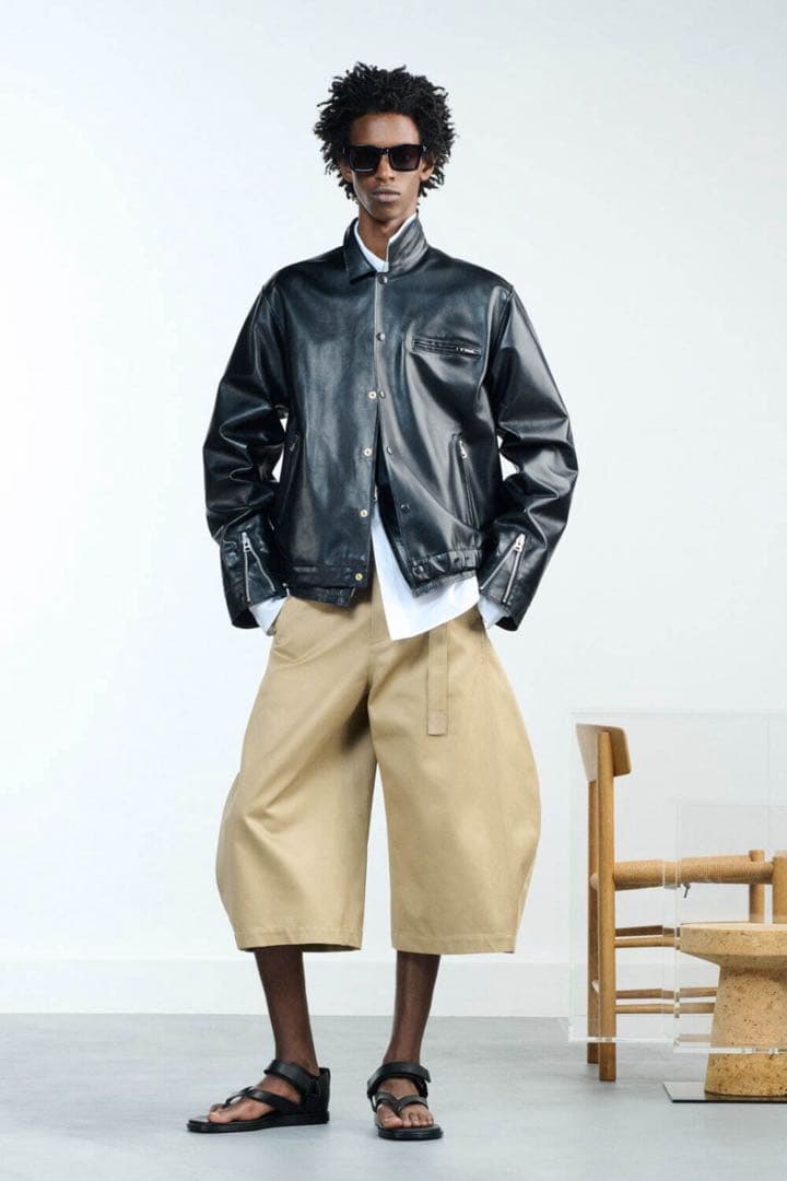 【G43】sacai 26ss Leather Blouson
