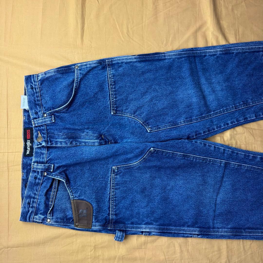 Wrangler RIGGS ダブルニー　デニム　ワークパンツ　W34 L32