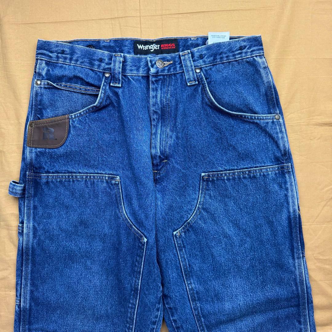 Wrangler RIGGS ダブルニー　デニム　ワークパンツ　W34 L32