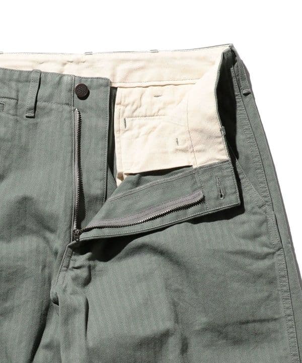 【BEAMS +】 Mil Trousers　Herringbone パンツ