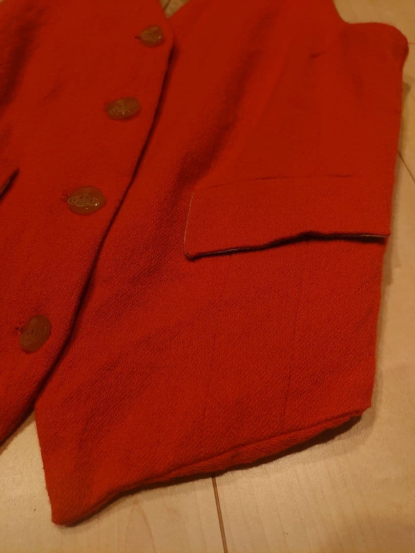 Vivienne Westwood ベスト レッド イタリア製