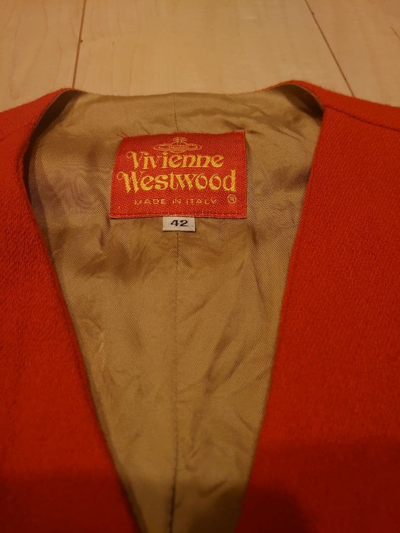 Vivienne Westwood ベスト レッド イタリア製
