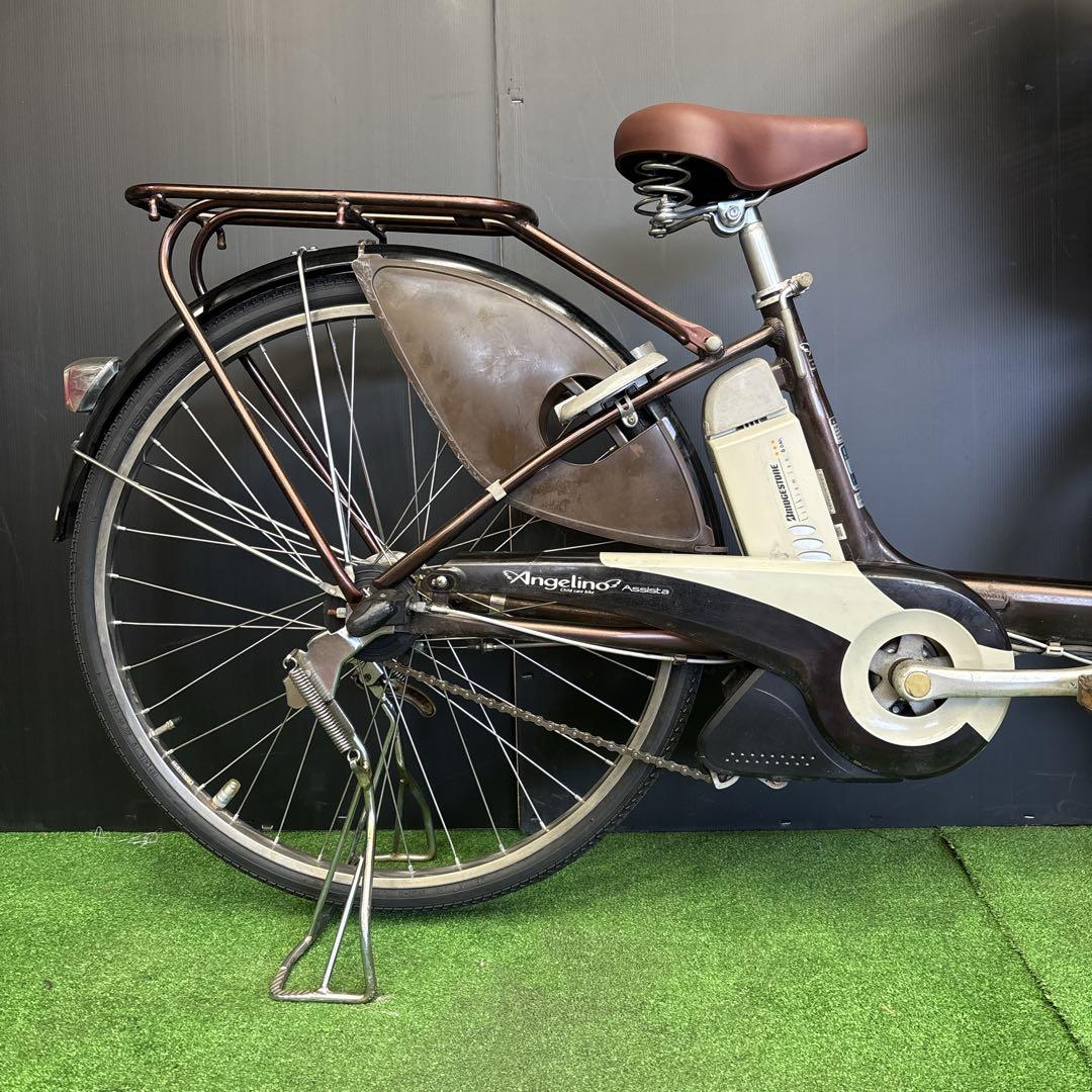 電動自転車 BS Angelino ブラウン 3人乗り対応　52