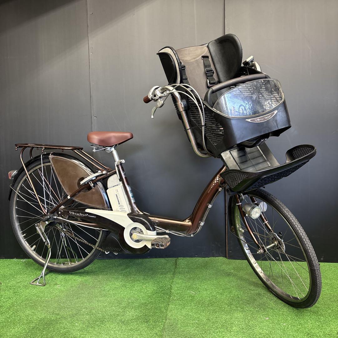 電動自転車 BS Angelino ブラウン 3人乗り対応　52