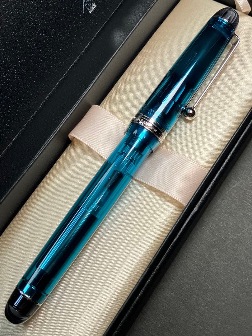 パイロット カスタム74 透明ターコイズグリーン F