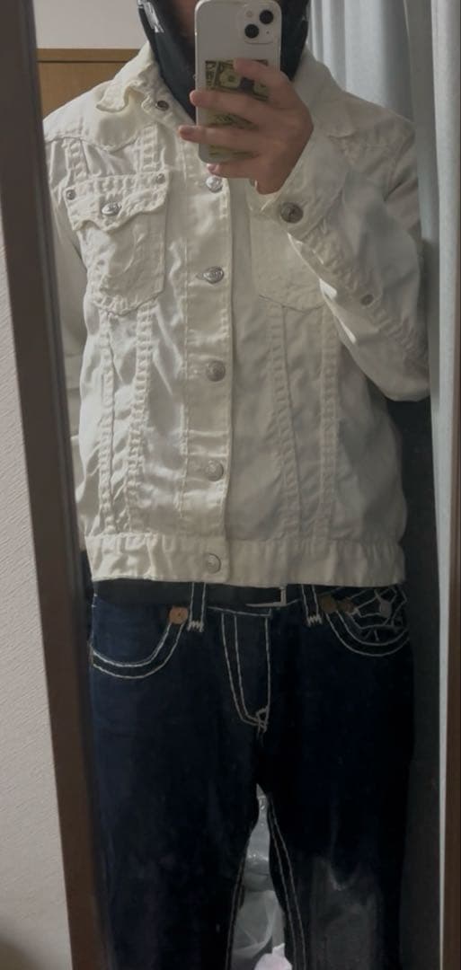 TRUE RELIGION ホワイトデニムジャケット L
