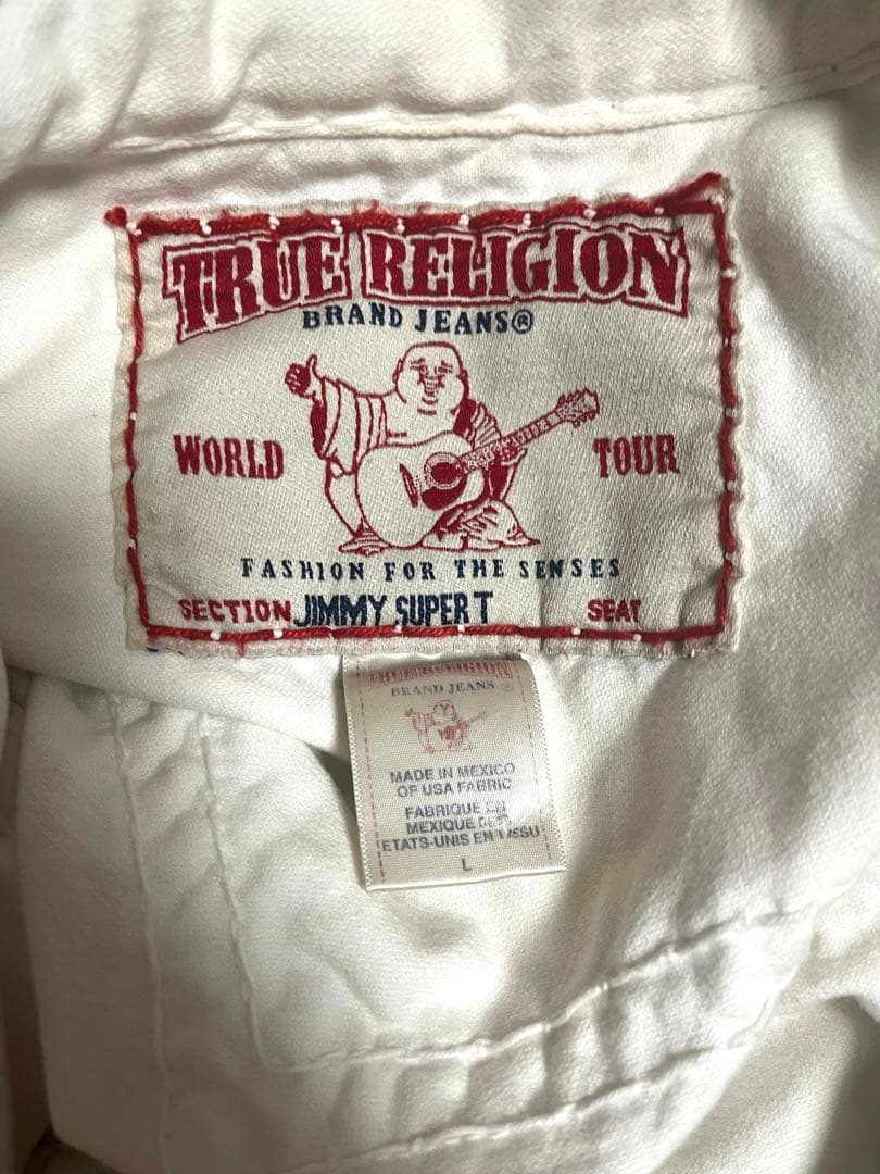 TRUE RELIGION ホワイトデニムジャケット L