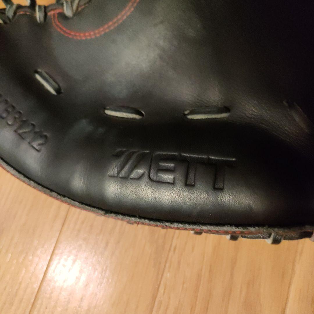 美品 ZETT 軟式 キャッチャーミット ネオステイタスVL 右投用 黒 ①