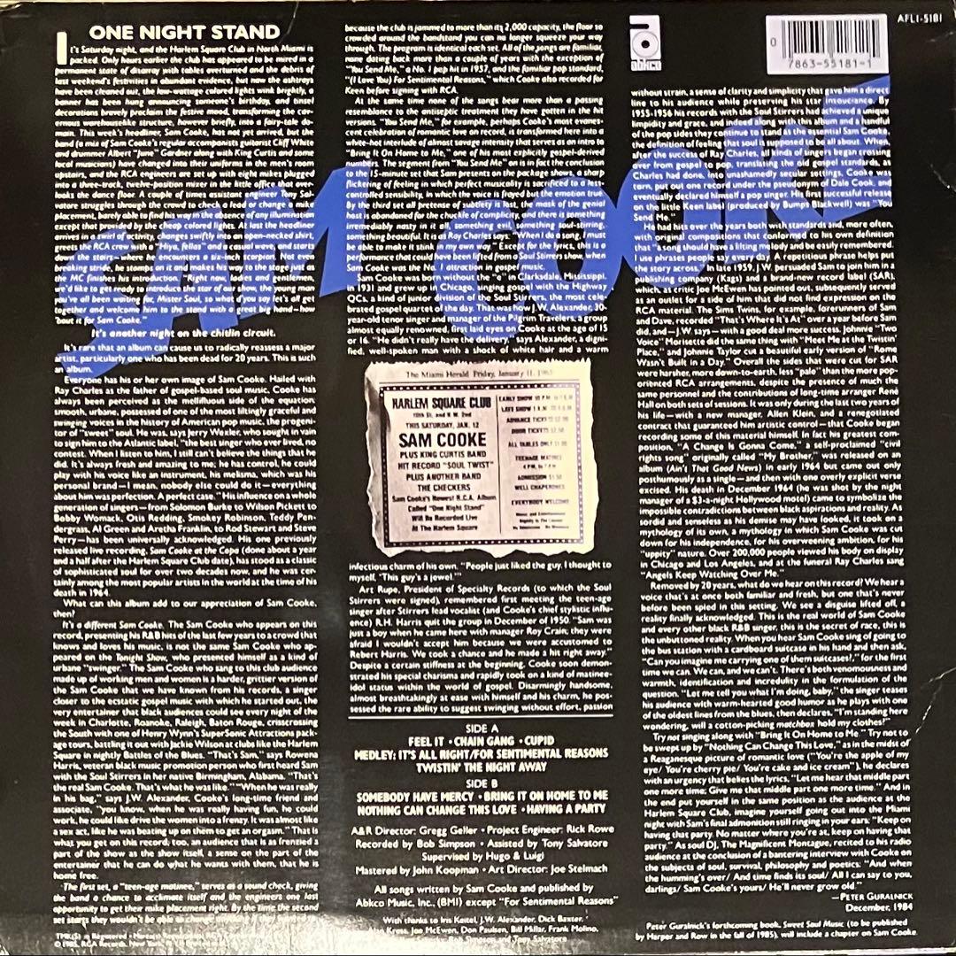 洋楽 Sam Cooke - Live At The Harlem Square