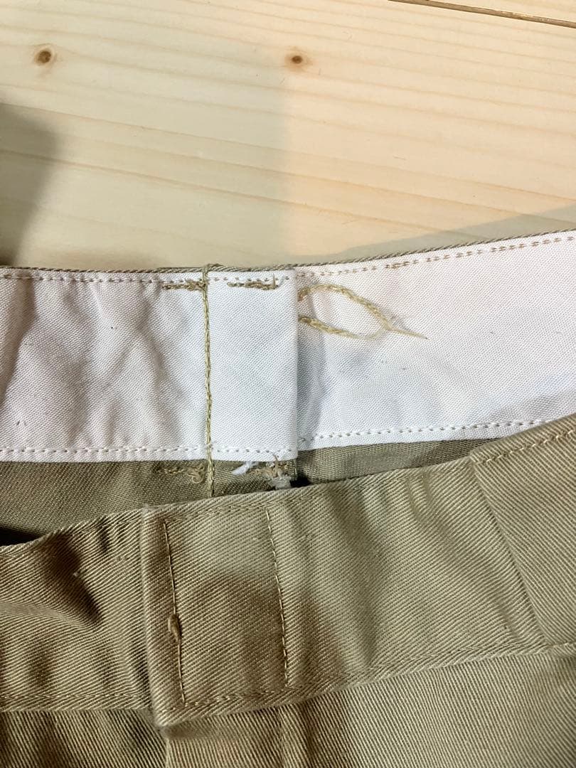 80s USA製 チビタグ Dickies ワークパンツ W38L31 874
