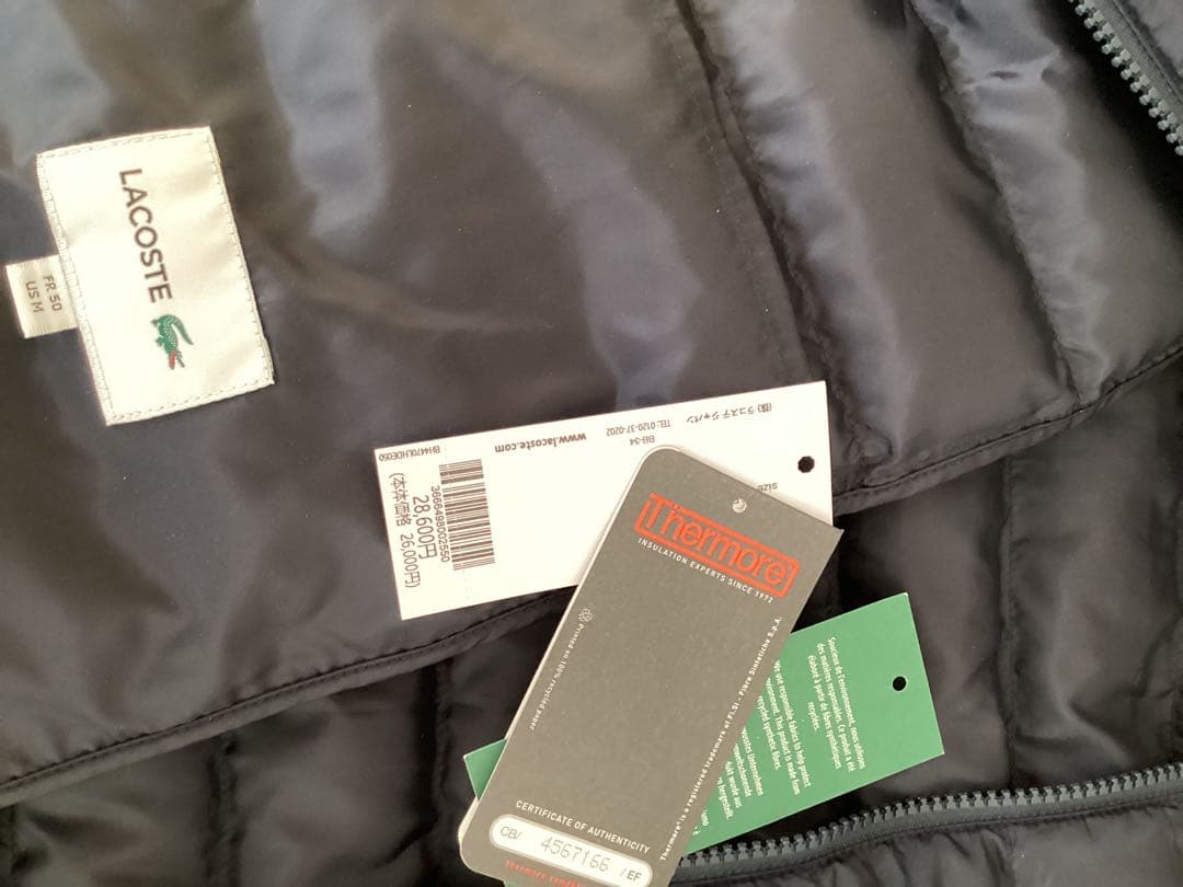 新品！LACOSTE ラコステダウンベスト