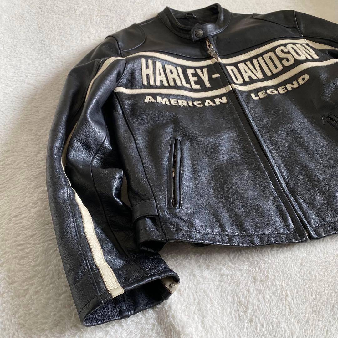 Harley-Davidson レザージャケット　ライダース　本革　黒　XL