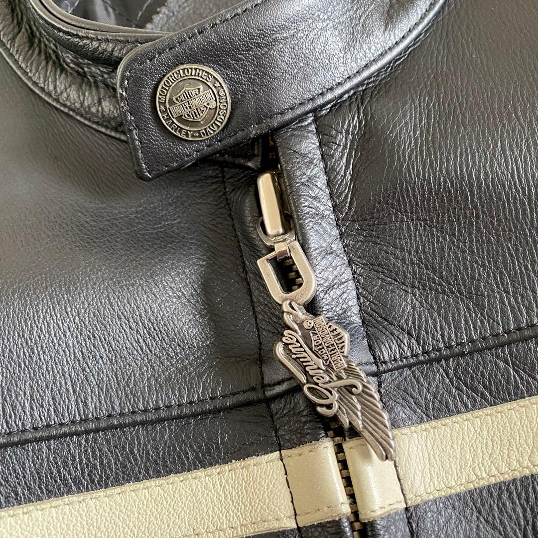 Harley-Davidson レザージャケット　ライダース　本革　黒　XL