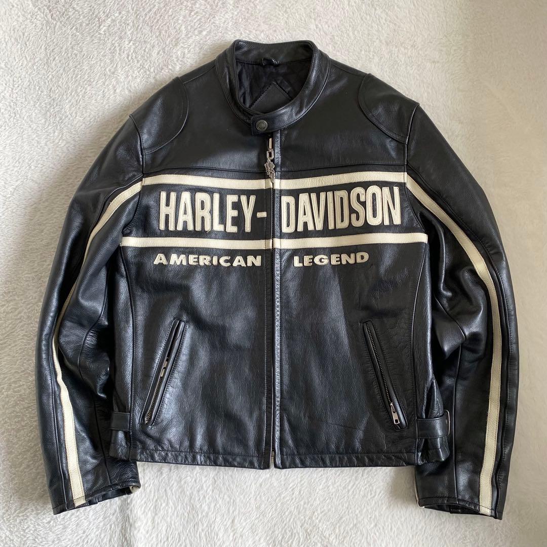 Harley-Davidson レザージャケット　ライダース　本革　黒　XL