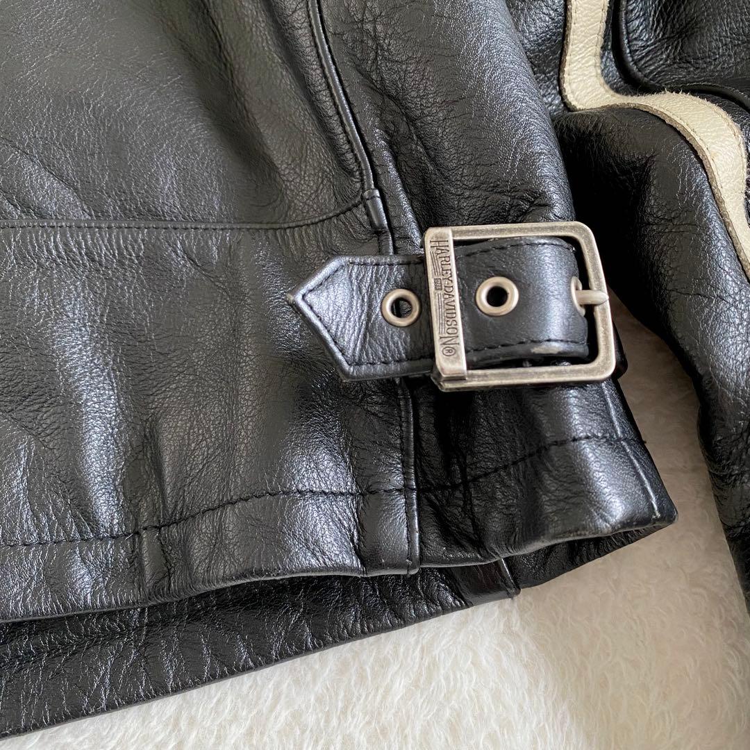 Harley-Davidson レザージャケット　ライダース　本革　黒　XL