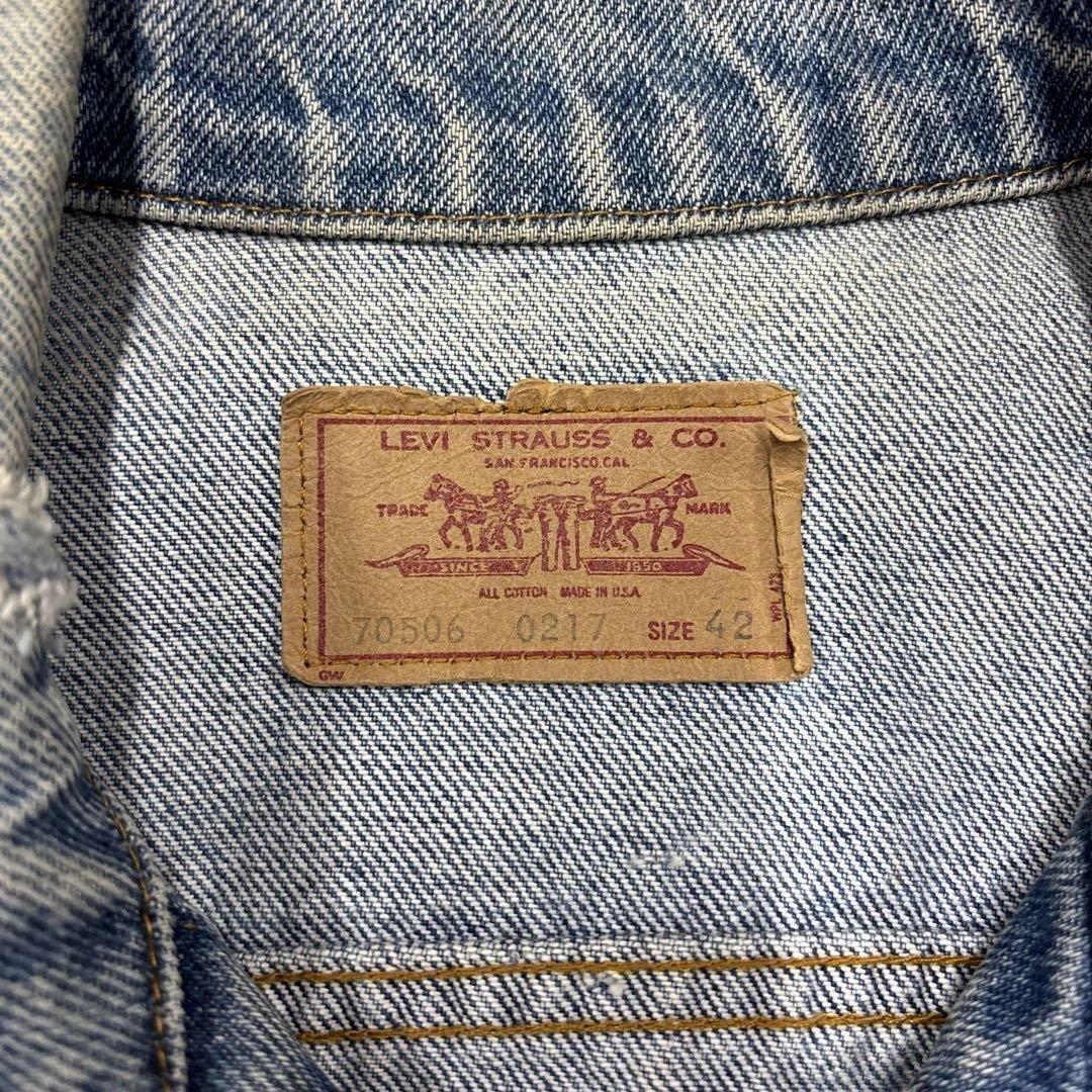 USA製 80s Levi's リーバイス 70506 Gジャン 42