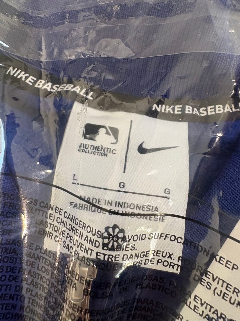 NIKE ドジャース　AC ボンバージャケット ブルー 選手着用モデル Lサイズ