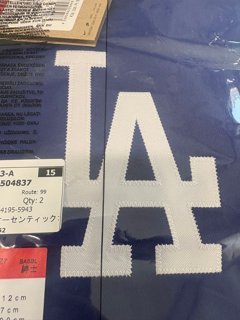 NIKE ドジャース　AC ボンバージャケット ブルー 選手着用モデル Lサイズ