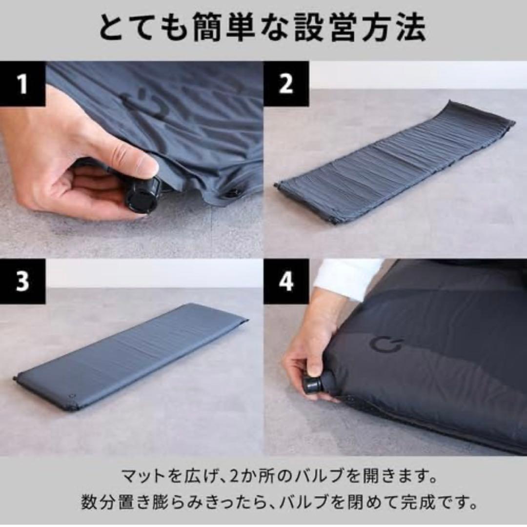 QUICKCAMP クイックキャンプ 車中泊マット シングル 5cm 2個セット