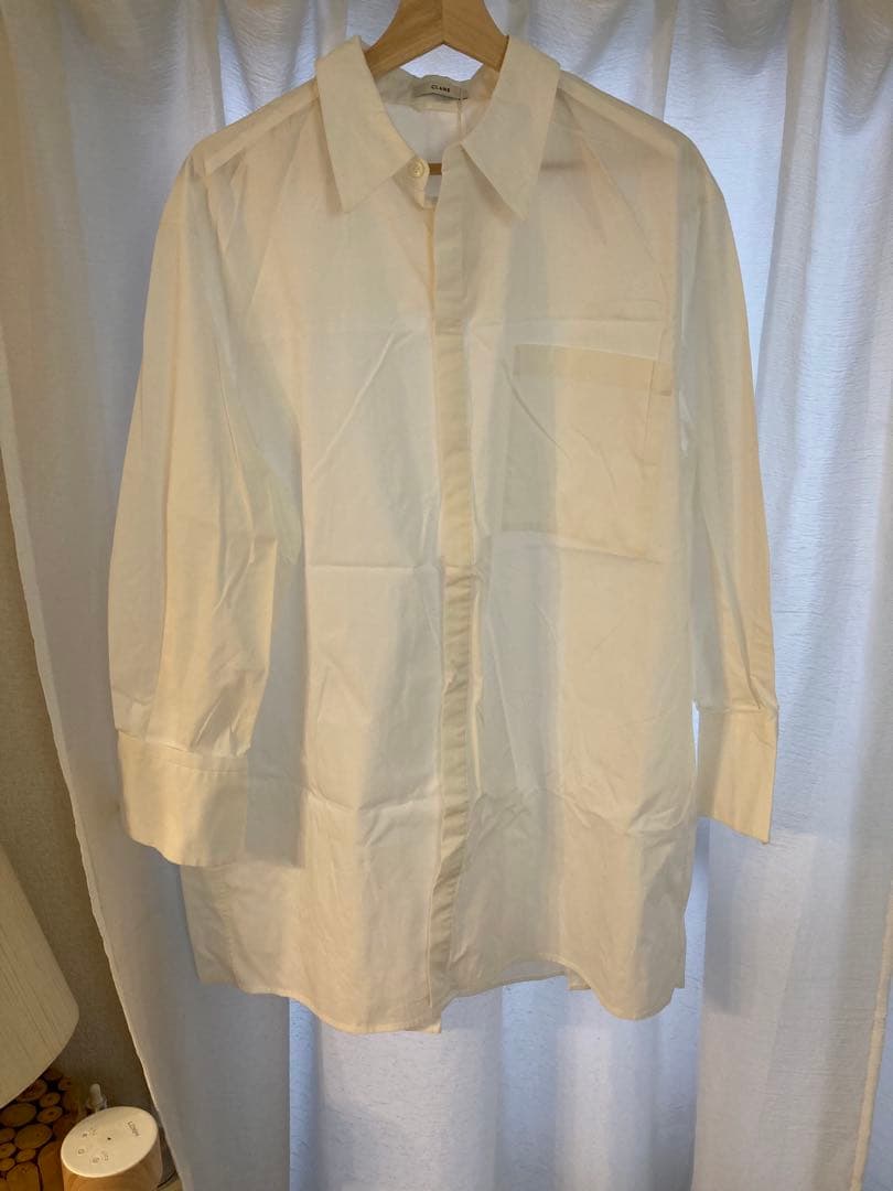 CLANE オーバーシャツ - C OVER SHIRT - WHITE