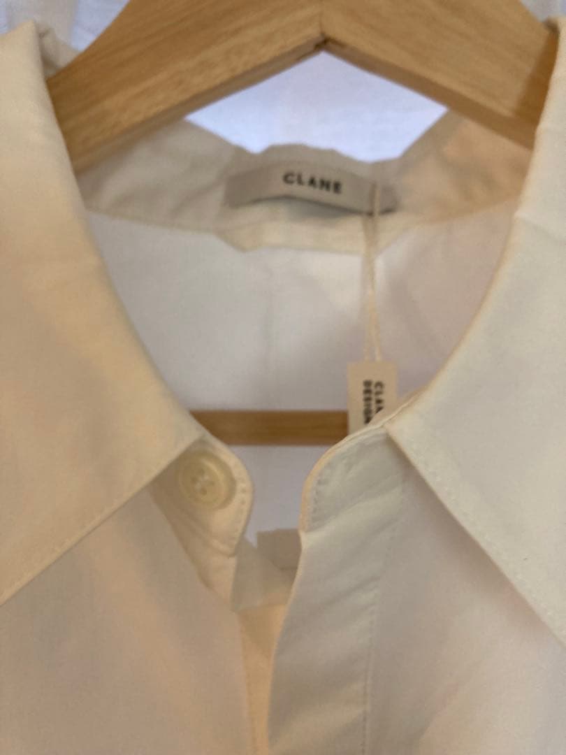 CLANE オーバーシャツ - C OVER SHIRT - WHITE