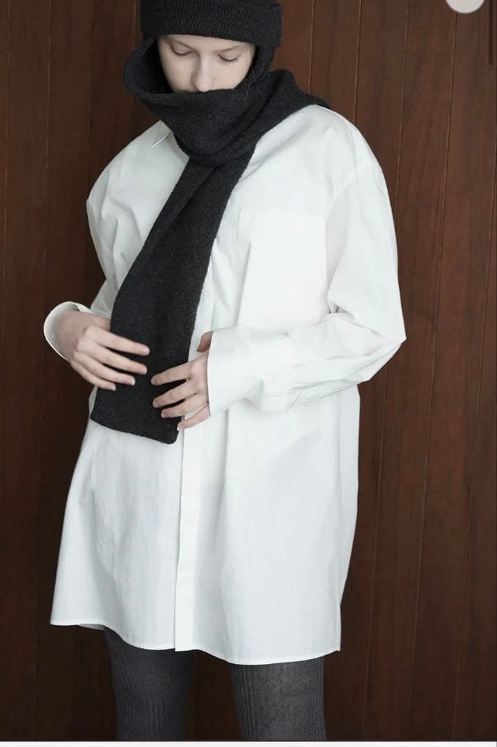 CLANE オーバーシャツ - C OVER SHIRT - WHITE