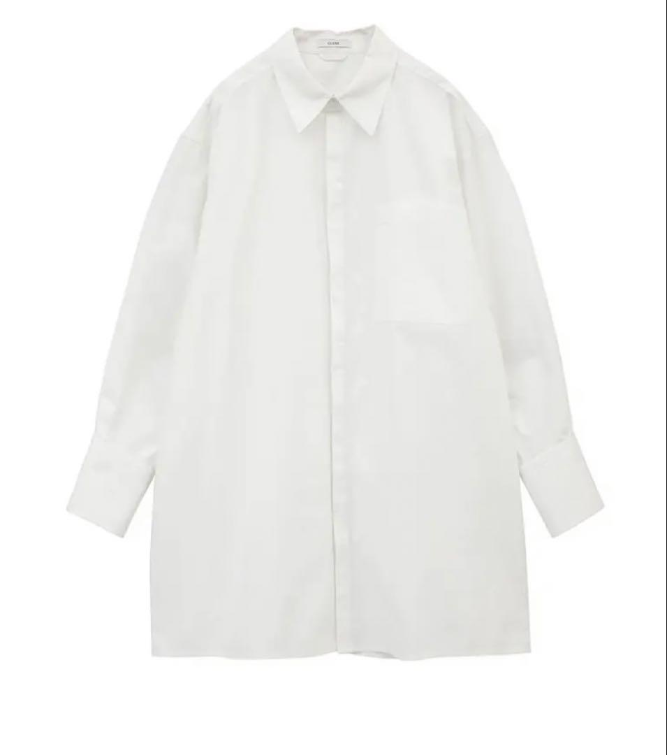 CLANE オーバーシャツ - C OVER SHIRT - WHITE