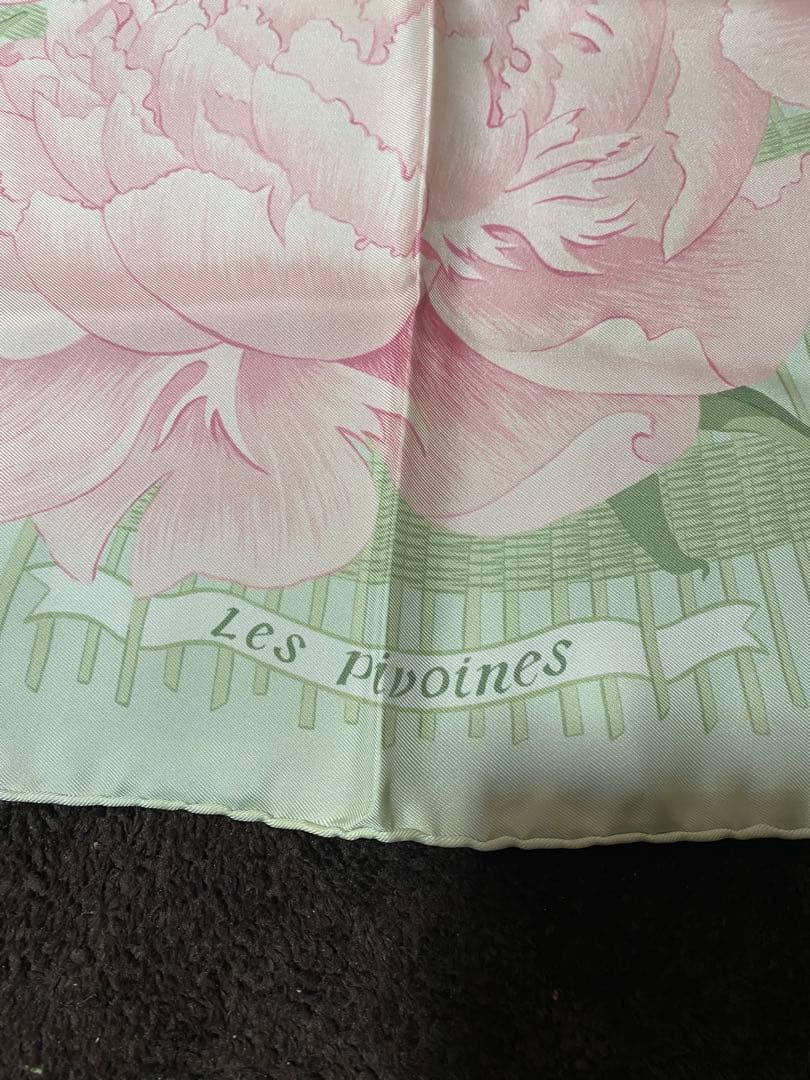 エルメス HERMES カレ90 les pivoines 芍薬