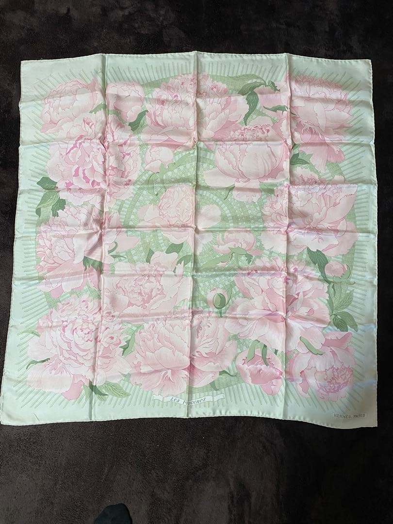 エルメス HERMES カレ90 les pivoines 芍薬