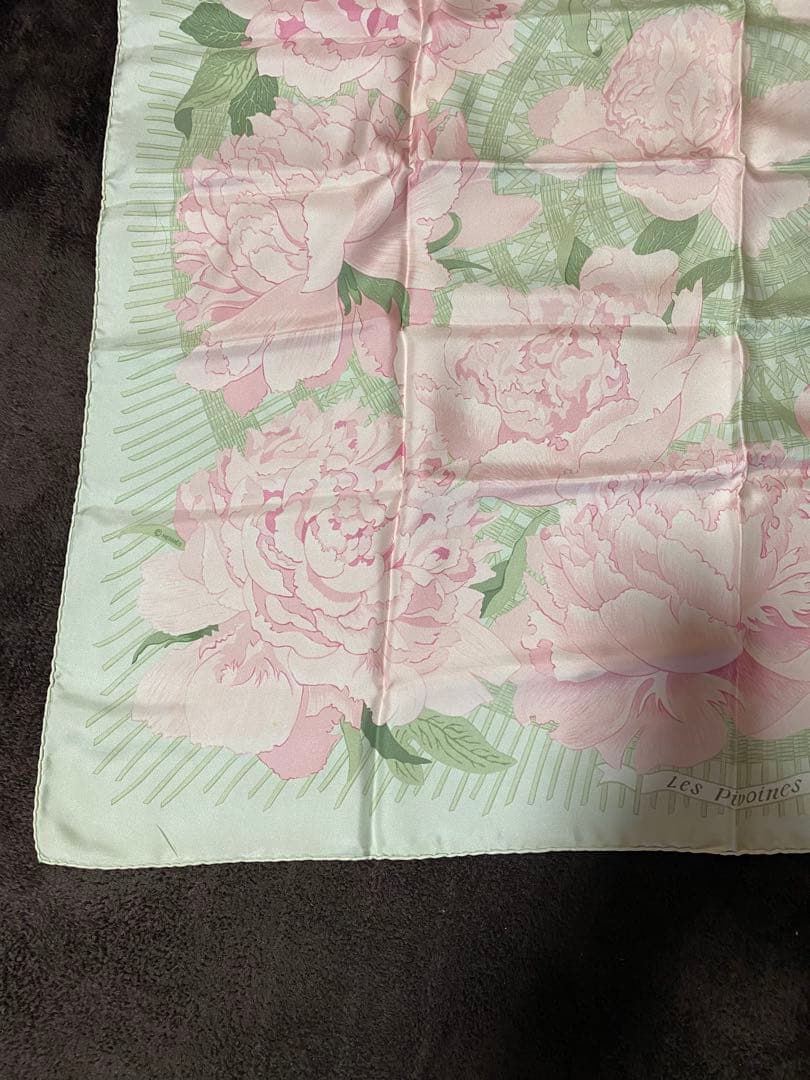 エルメス HERMES カレ90 les pivoines 芍薬