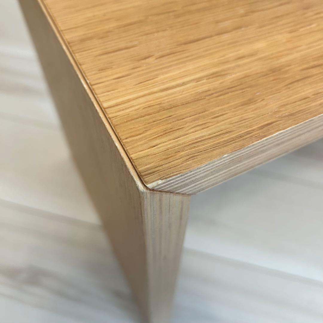 無印　コの字の家具 オーク材 70cm