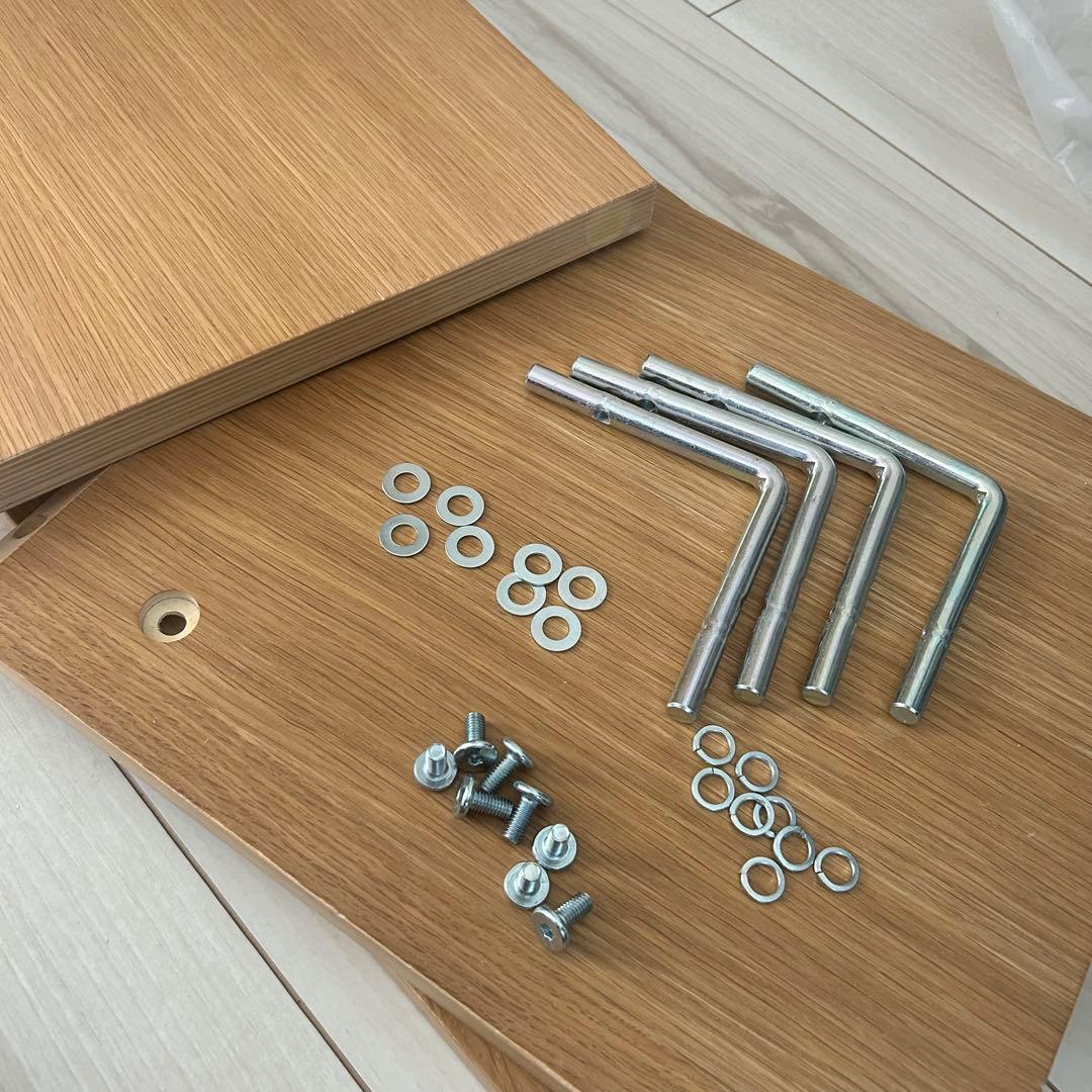 無印　コの字の家具 オーク材 70cm