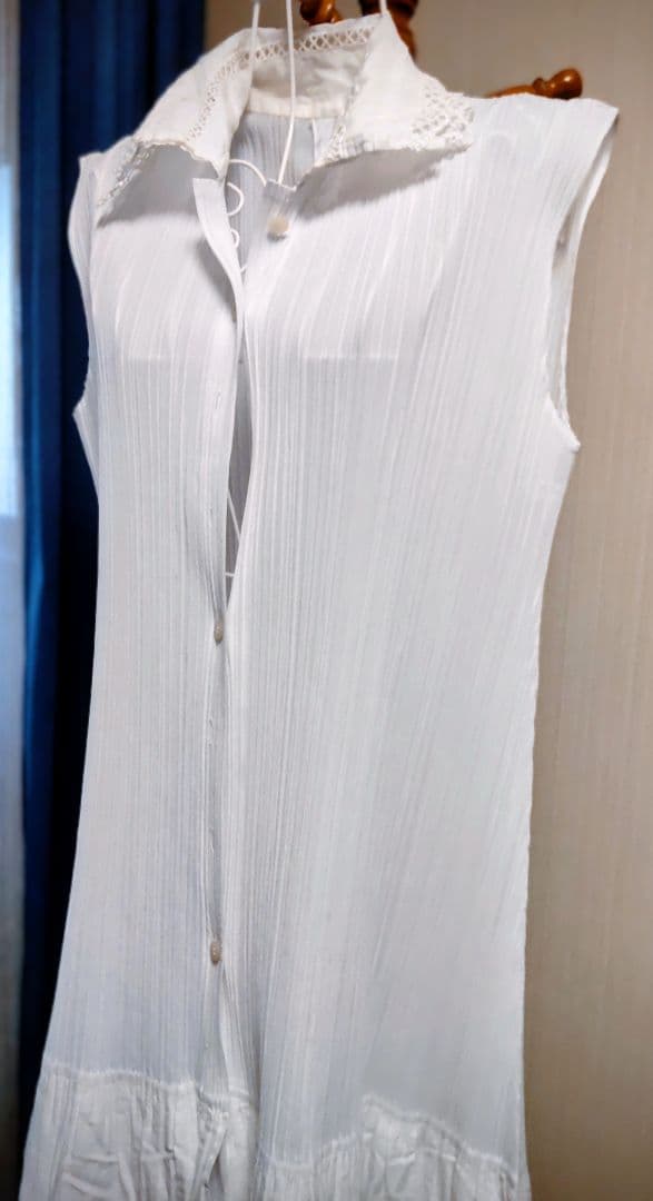 PLEATS PLEASE ヴィンテージ ロングワンピース 白 レース