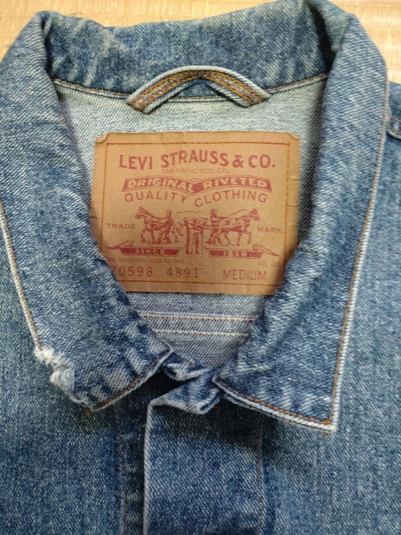 Levi's USA製 デニムジャケット 70598 M トラッカー 90s