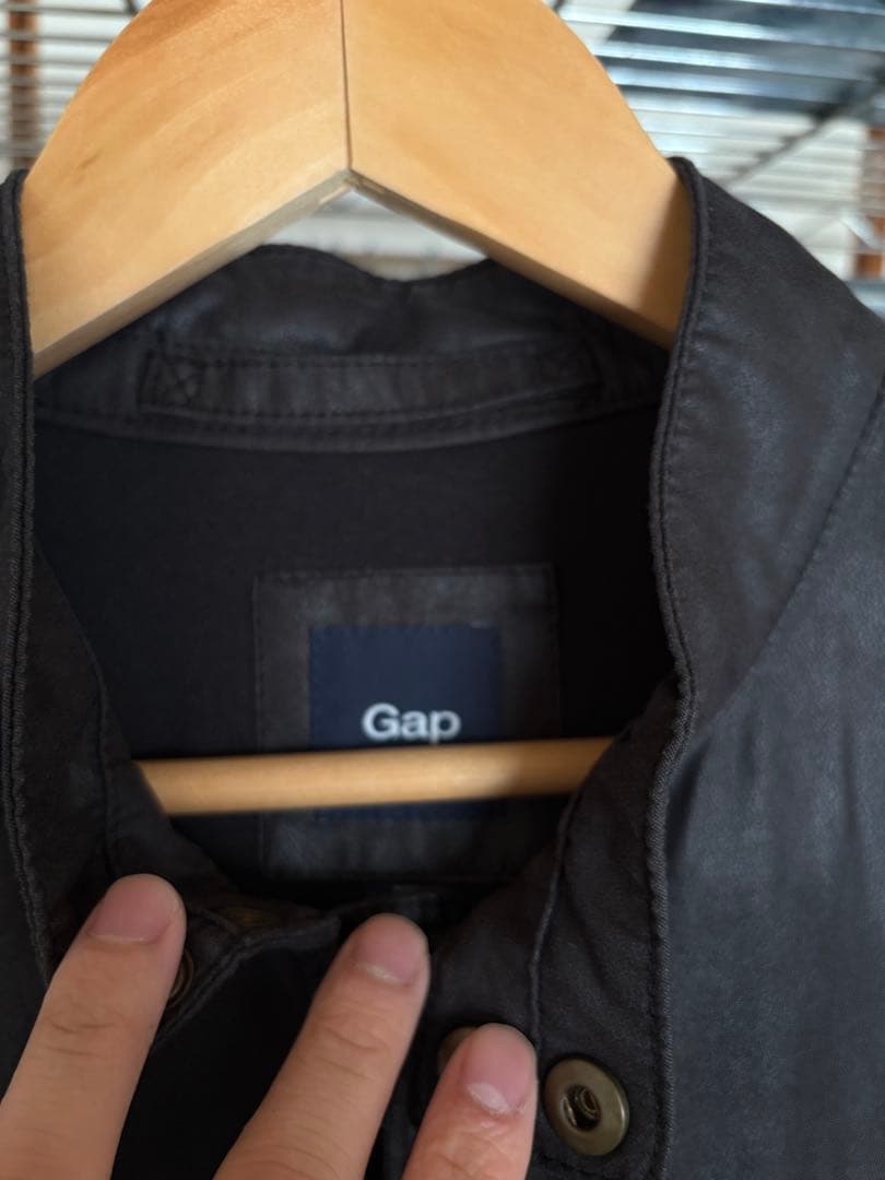 OLDGap ライダースジャケットL ブラック　ポリナイロン薄手