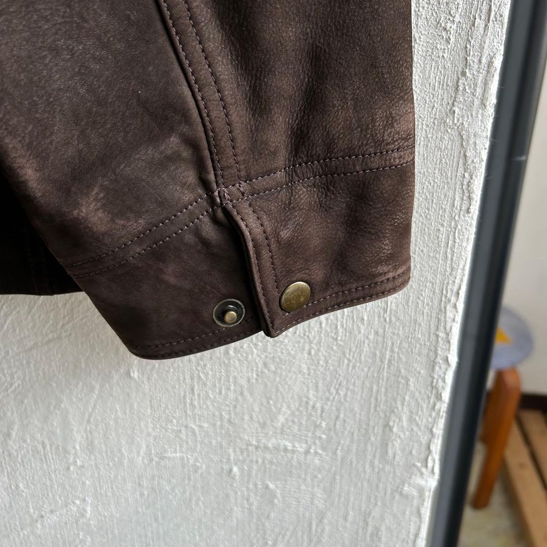 ★00S L.L.Bean スエード レザージャケット ブラウン エルエルビーン