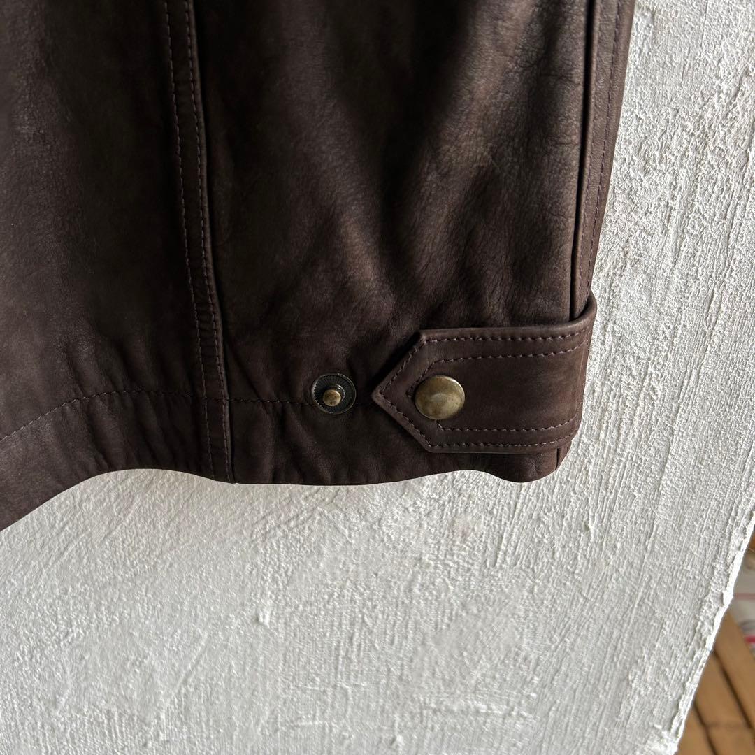 ★00S L.L.Bean スエード レザージャケット ブラウン エルエルビーン