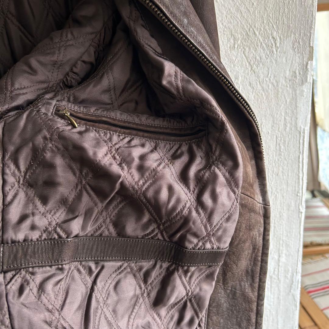 ★00S L.L.Bean スエード レザージャケット ブラウン エルエルビーン