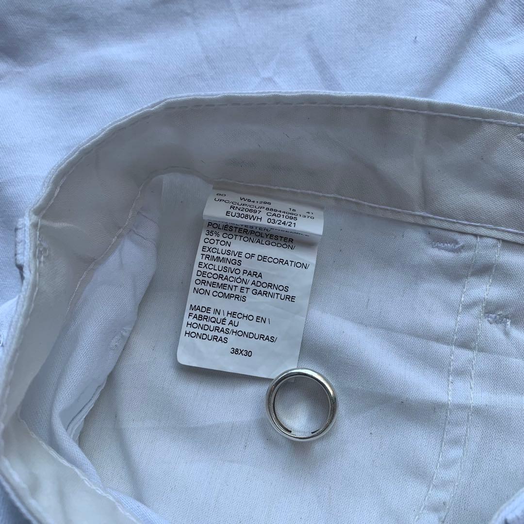 Dickies ホワイト ペインターパンツ W38L30 古着 ワークパンツ