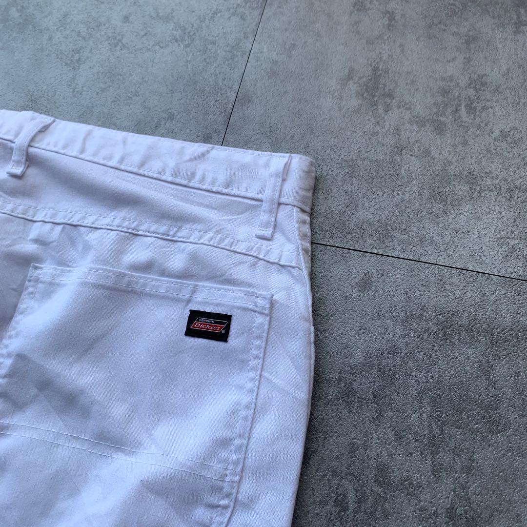 Dickies ホワイト ペインターパンツ W38L30 古着 ワークパンツ