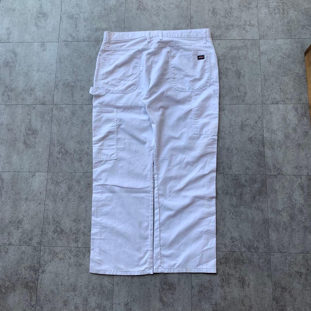 Dickies ホワイト ペインターパンツ W38L30 古着 ワークパンツ