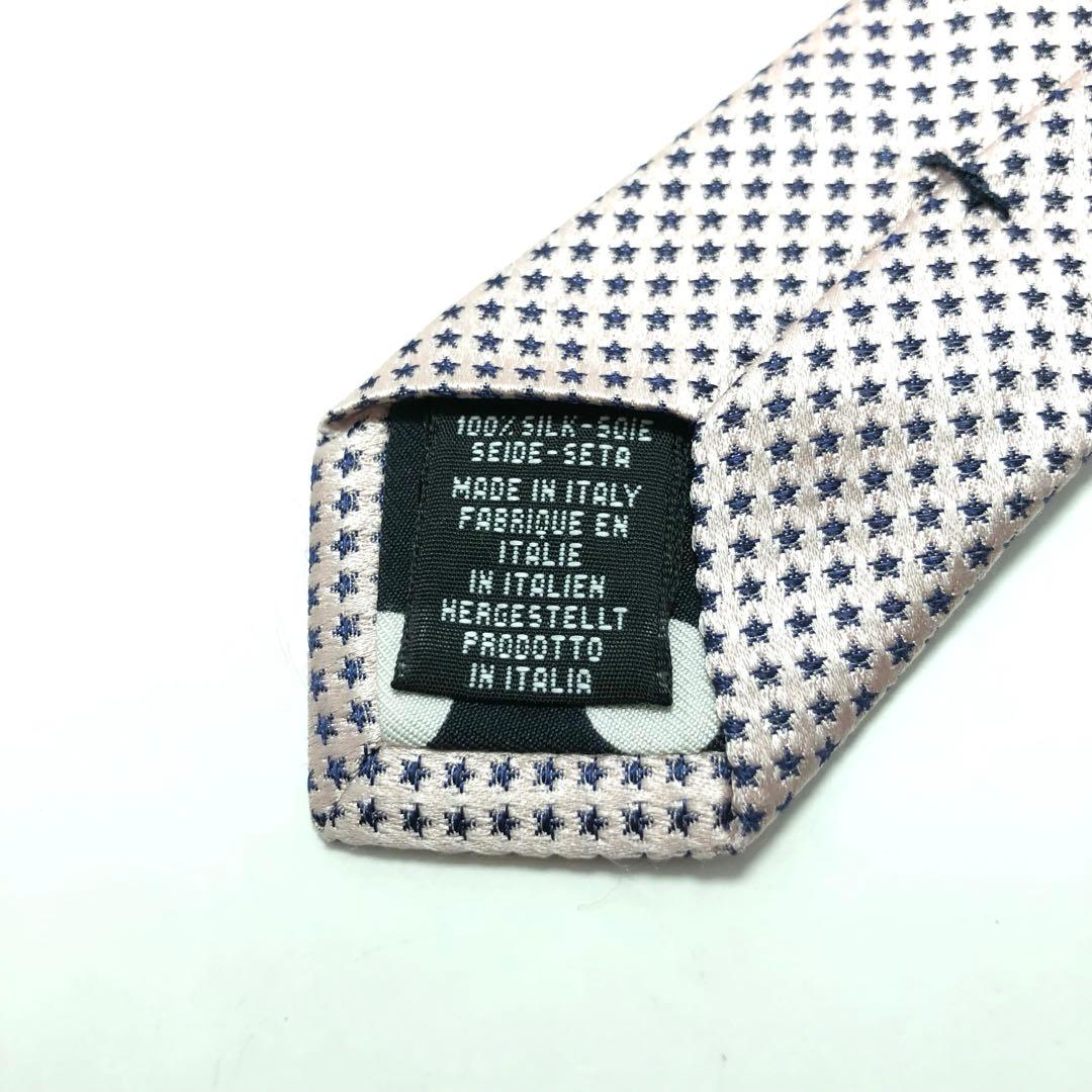 ★【極美品】 Paul Smith ネクタイ ピンク 小紋柄 星 可愛い 人気
