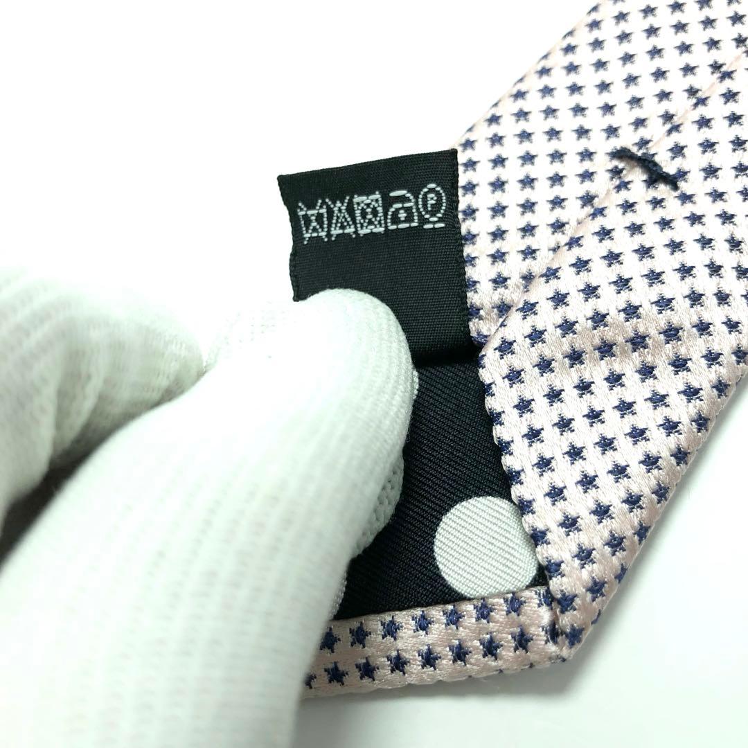 ★【極美品】 Paul Smith ネクタイ ピンク 小紋柄 星 可愛い 人気