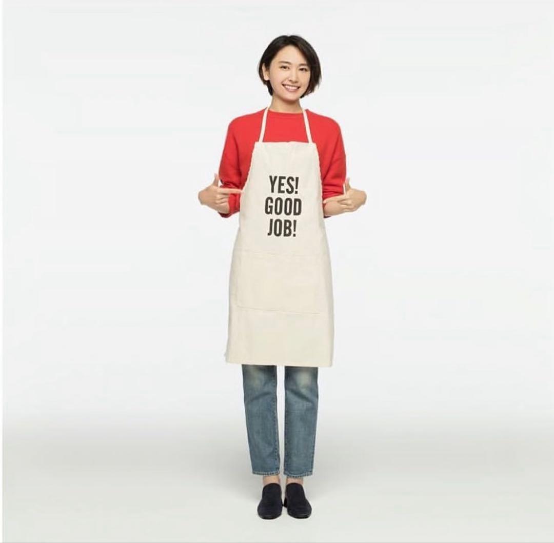 【未使用】DRESSSEN エプロン　日本製　綿100% 新垣結衣さん