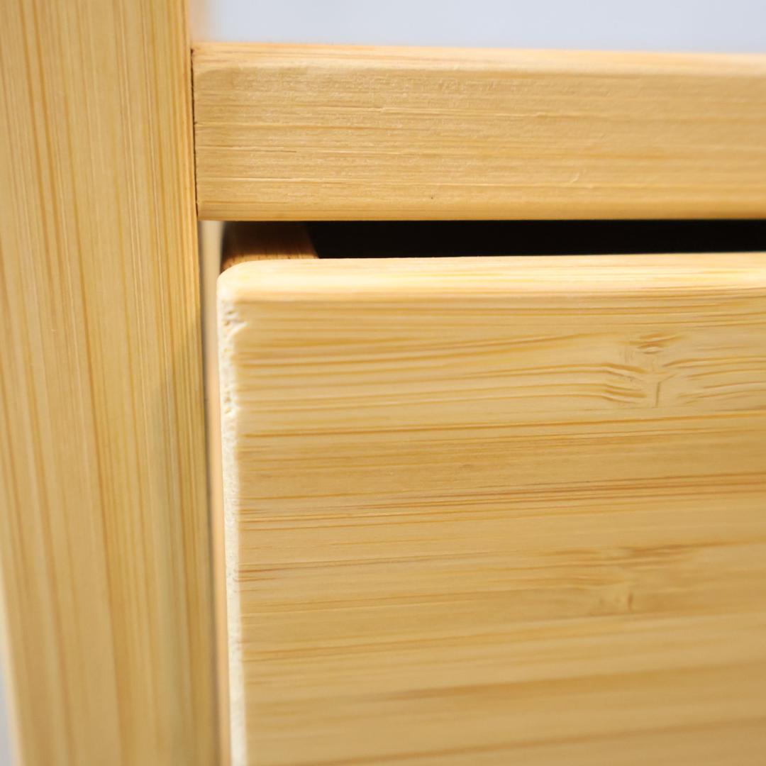 IKEA イケア NORDKISA バンブー ベッドサイドテーブル 竹 収納